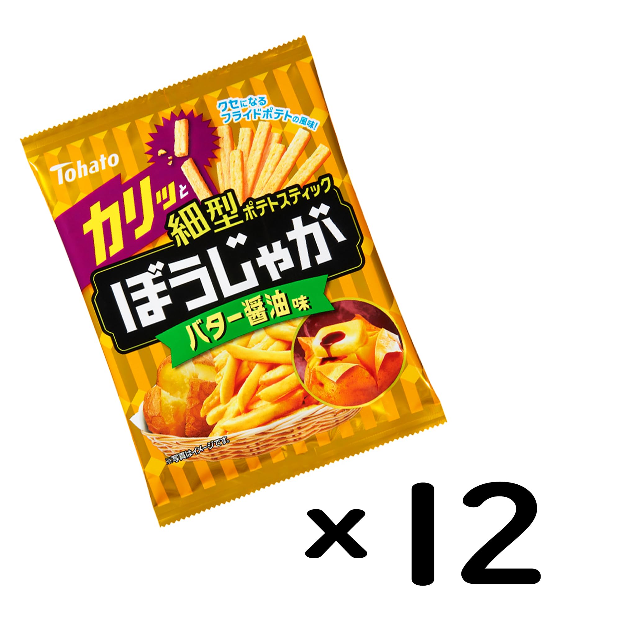 Amazon.co.jp: 東ハト ぼうじゃがバター醤油味 58g×12袋 : 食品・飲料